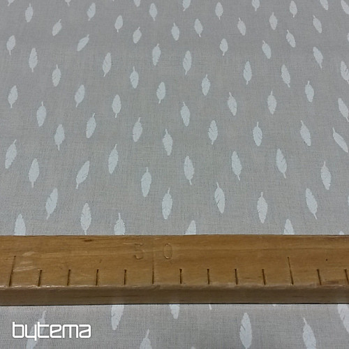 Tessuto di cotone Piume beige