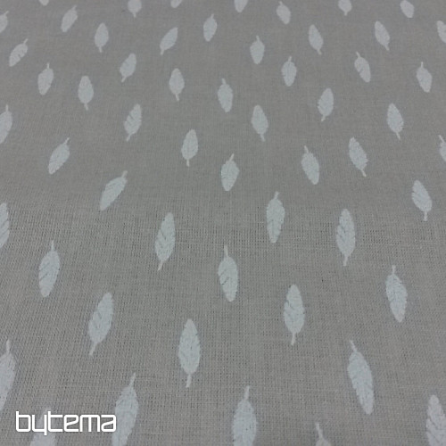 Tessuto di cotone Piume beige