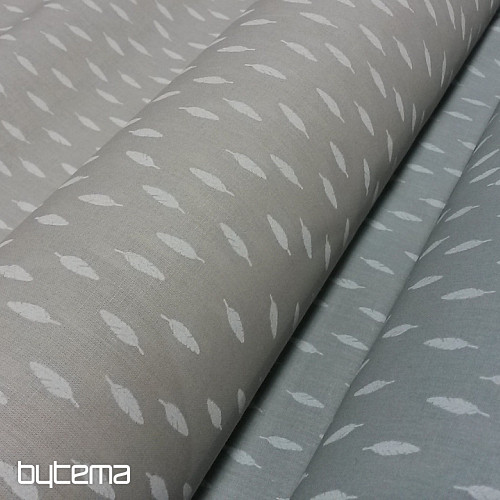 Tessuto di cotone Piume beige