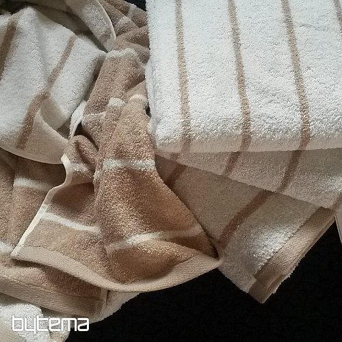 Asciugamano e telo bagno di lusso LINEA 155 crema/beige