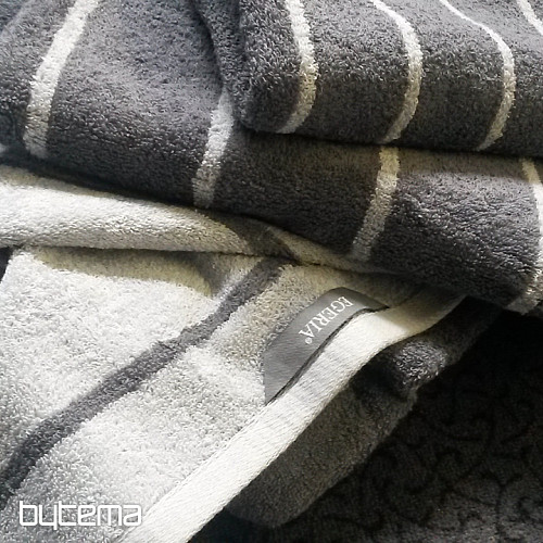Asciugamano e telo bagno di lusso LINE 072 grigio
