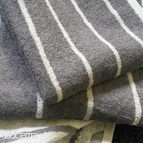 Asciugamano e telo bagno di lusso LINE 072 grigio