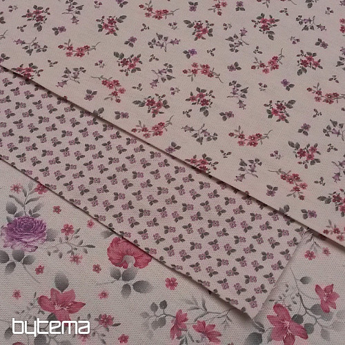 Tessuto decorativo FLOWERS DIVA rosa