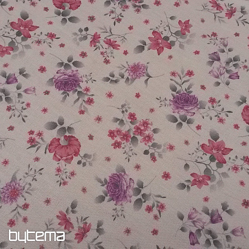 Tessuto decorativo FLOWERS DIVA rosa