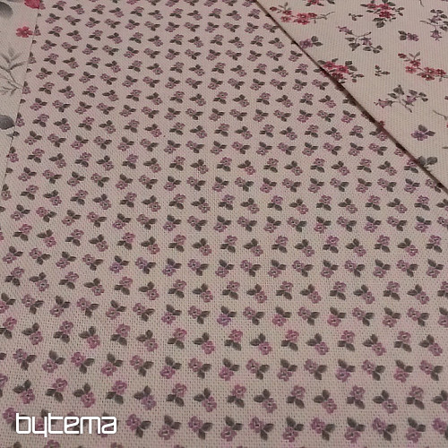 Tessuto decorativo FLOWERS ALBUM rosa