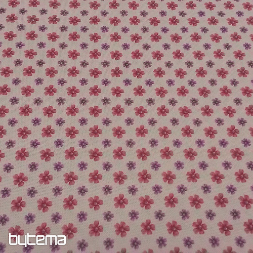 Tessuto decorativo CLARA FLOWERS rosa