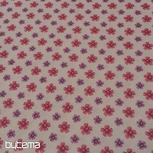 Tessuto decorativo CLARA FLOWERS rosa