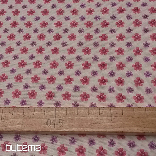 Tessuto decorativo CLARA FLOWERS rosa