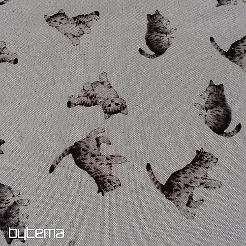 Tessuto decorativo gatto FELIX stampa digitale