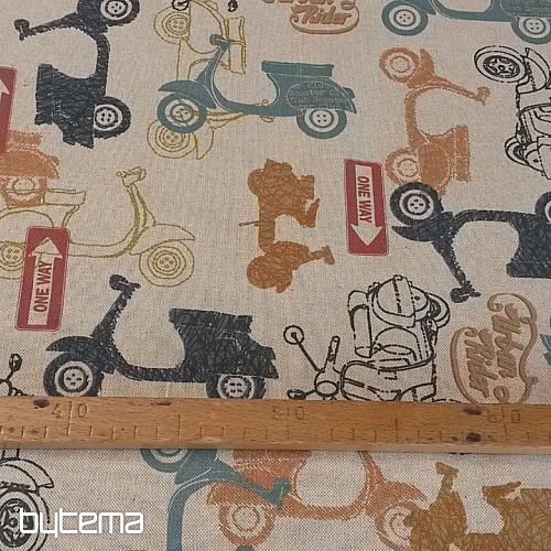 Tessuto decorativo per scooter VESPA, stampa digitale