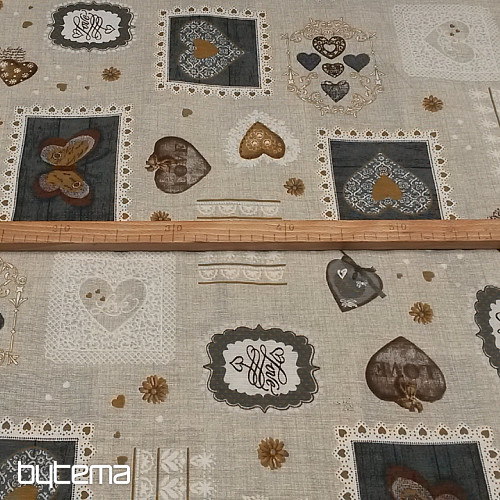 Tessuto decorativo CARLA grigio