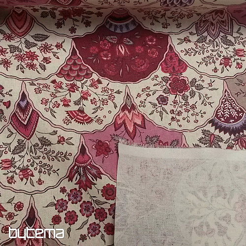 Tessuto decorativo FOLKLÓR 2 rosa