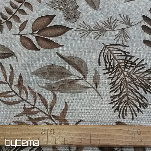 Tessuto decorativo FELCE MARRONE