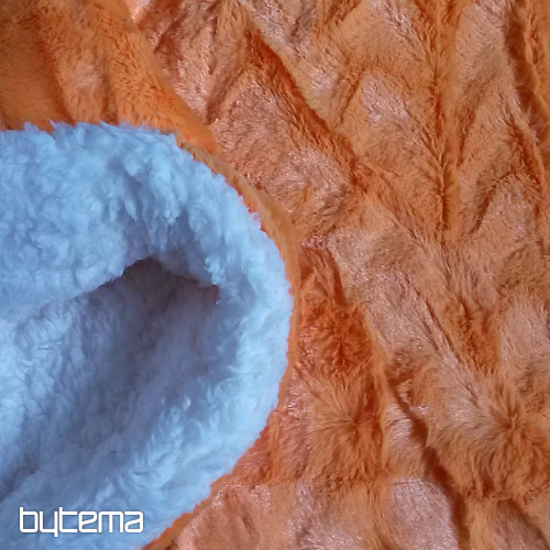 Coperta pecora jacquard - 150x200 arancione