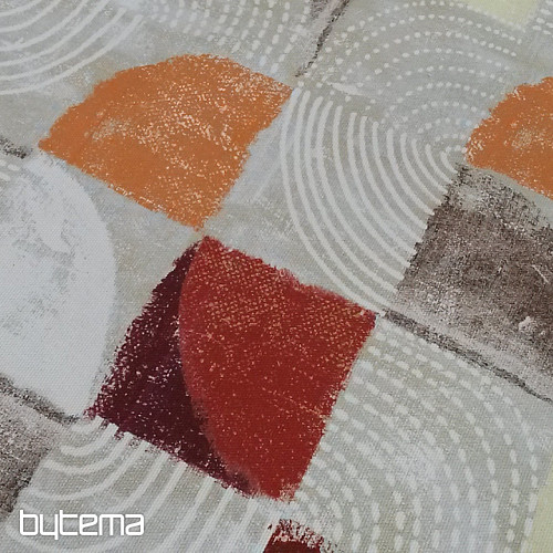 Tessuto decorativo MOKKA GEO 1 arancione