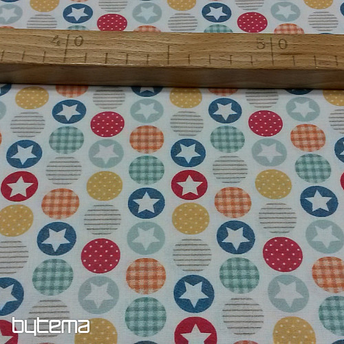 Tessuto in cotone BABY ZOO C multicolore