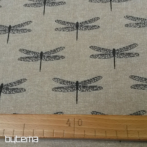 Tessuto decorativo NATURE DRAGONFLY