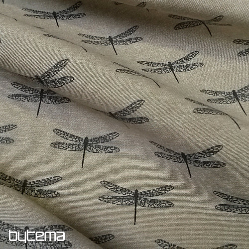 Tessuto decorativo NATURE DRAGONFLY