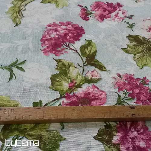 Tessuto decorativo HORDENZIE LEONE turchese