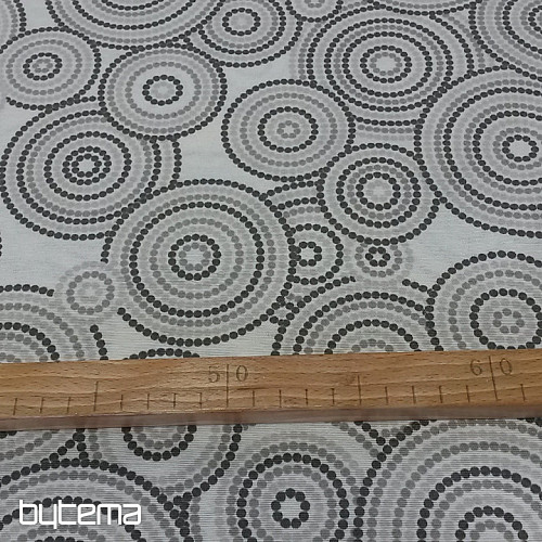 Tessuto decorativo MANDALA ECO grigio