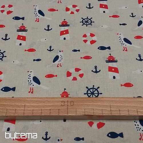 Tessuto decorativo MAJÁKY beige
