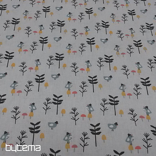 Tessuto di cotone UCCELLI ZIZO