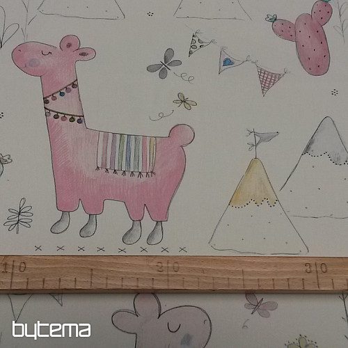 Tessuto decorativo per bambini LAMY rosa