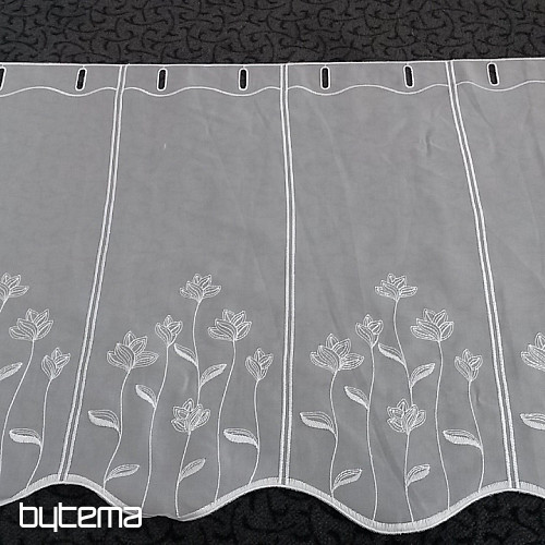 Tenda ricamata per la vetrata Fiori