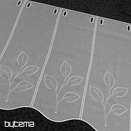 Tenda ricamata per vetrata 11650 bianco