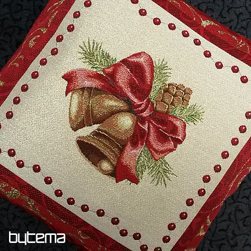 Copricuscino con decorazione natalizia BELL IN A FRAME