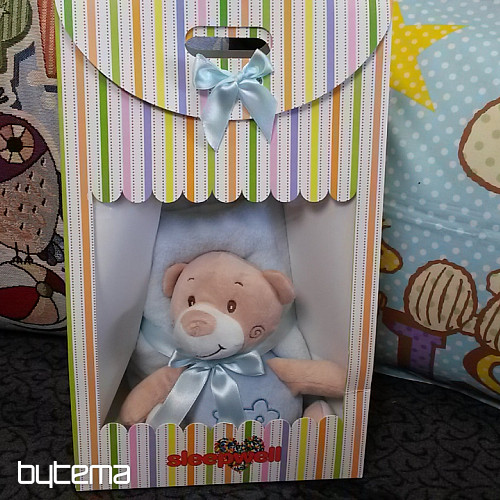 Set regalo per bambini con orsetto blu