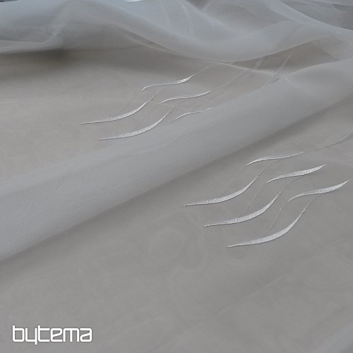 Tenda bianca di lusso ricamata GERSTER 195/0001