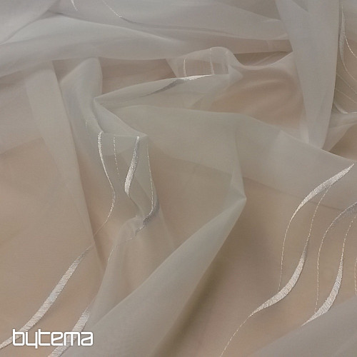 Tenda bianca di lusso ricamata GERSTER 195/0001