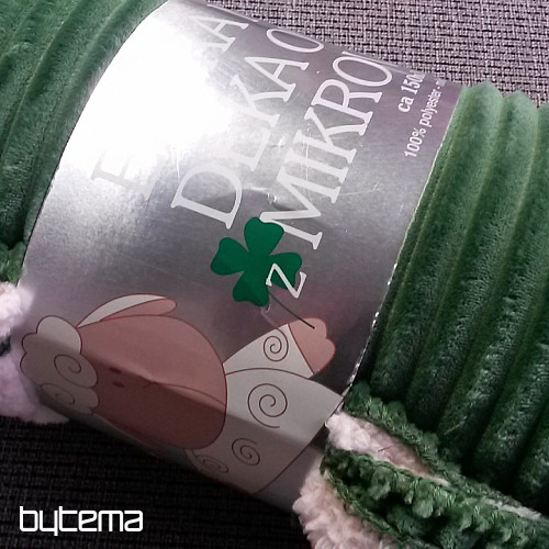 coperta in microfibra EXTRA SOFT SHEEP velluto a coste - verde