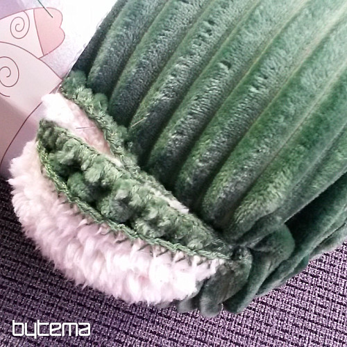coperta in microfibra EXTRA SOFT SHEEP velluto a coste - verde
