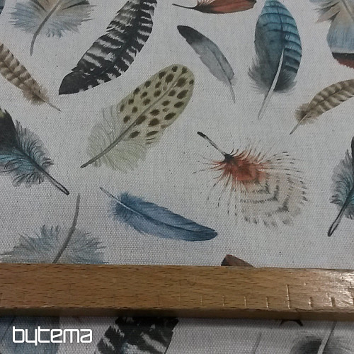 Tessuto decorativo OTONO FEATHERS 601 stampa digitale