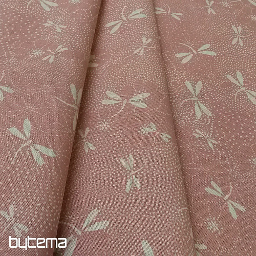 Tessuto di cotone DRAGONFLY rosa