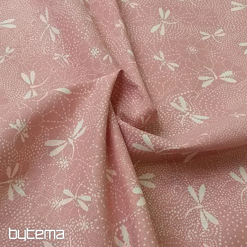 Tessuto di cotone DRAGONFLY rosa