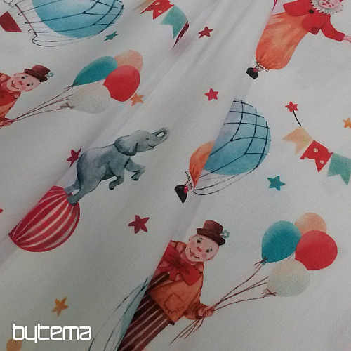 Raso di cotone per bambini stampa digitale CIRKUS