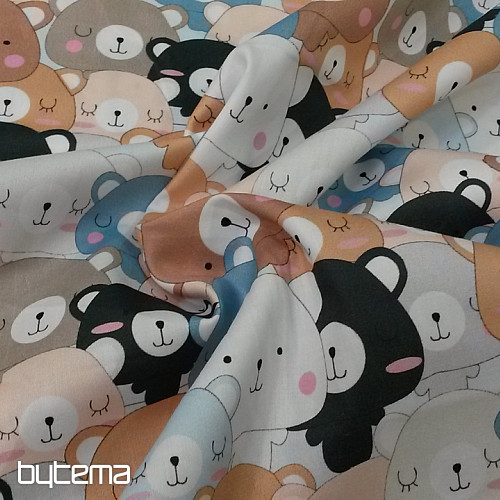 Orsetti TEDDY in raso di cotone per bambini con stampa digitale