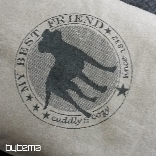 Cuscino DF per cani BEST FRIEND st. grigio 60x90 cm
