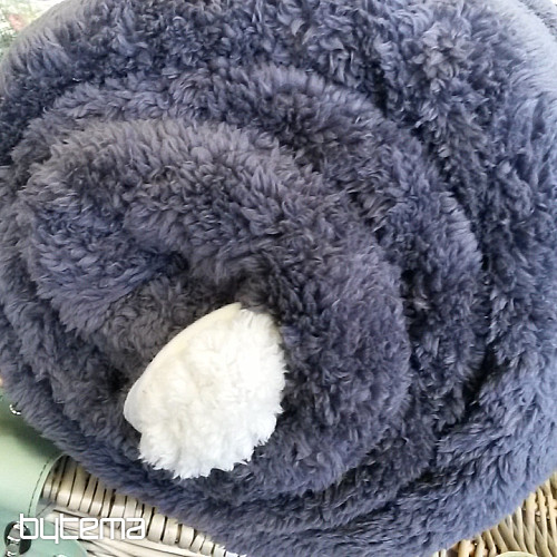 Coperta Sheep-antracite/grigio scuro/crema
