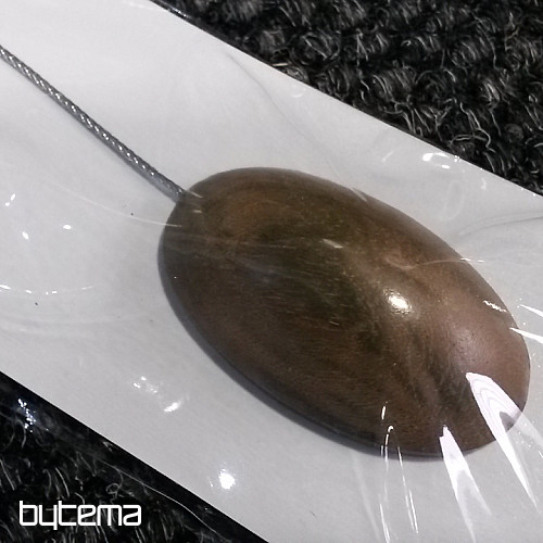 Cravatta con cerniera magnetica OVALIE marrone oliva