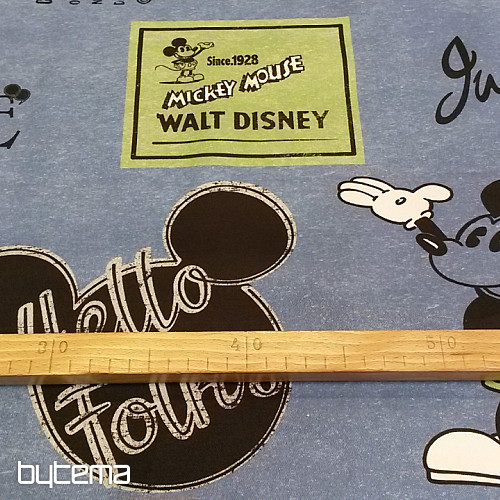 Tessuto decorativo per bambini MICKEY MOUSE blu