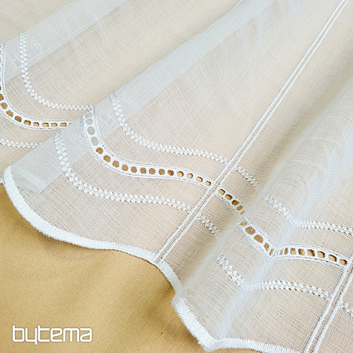 Tenda moderna ricamata V52 bianca
