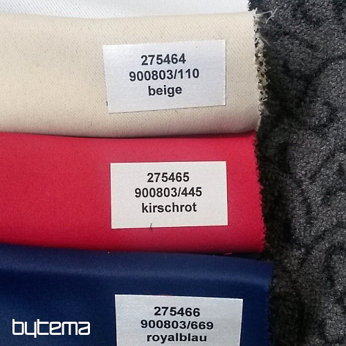 Tessuto decorativo BLACKOUT per tende rosso ciliegia 140 cm