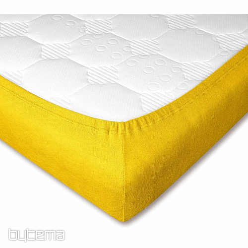 Tessuto in spugna color GIALLO SCURO