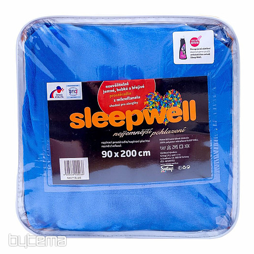 Lenzuolo in microflanella DORMIRE BENE blu scuro