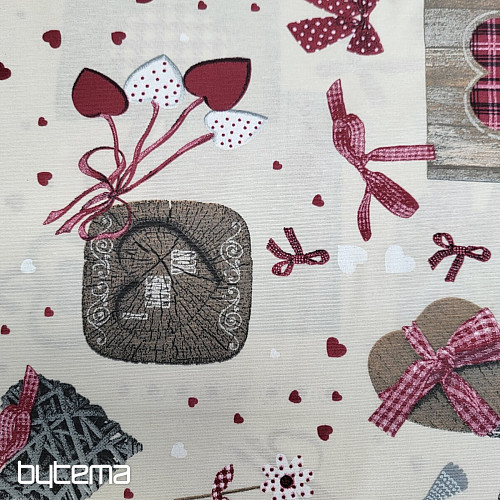 Tessuto decorativo TM PATCHWORK bordeaux