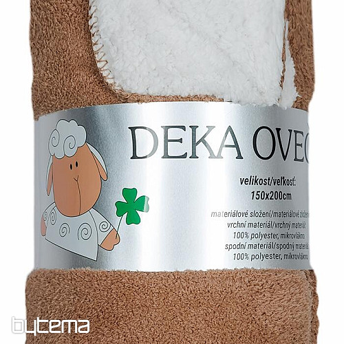 Coperta pecora-pecora cioccolato/crema